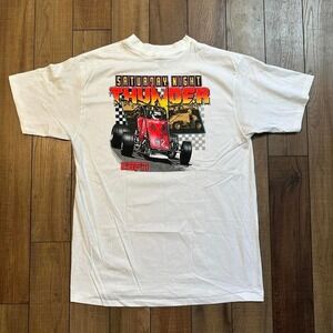 Vintage ESPN Racing Saturday Night Thunder T Shirt Men's‎ Size 2XL XXL Deadstock